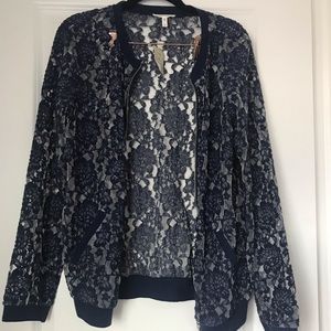 NWT Maurices navy zip jacket